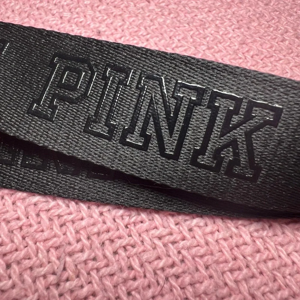 Victorias Secret PINK Lanyard and Camo Wallet‎ Set Black Green ID Holder Pouch